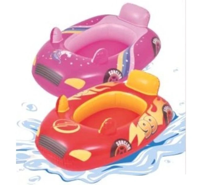 NAFUKOVACÍ ČLN AUTO NA PLÁVANIE 86X60,5CM 37621 ORANŽOVÝ