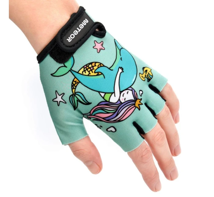 Detské cyklistické rukavice Jr 26169-26171 - Meteor