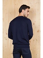 Men Pánský svetr s výstřihem do V deep black model 22500670 - NEOBLU Men Pánský svetr s výstřihem do V deep black model 22500670 - NEOBLU