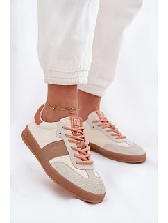 Kožené semišové dámské tenisky Big Star TT274725 béžové