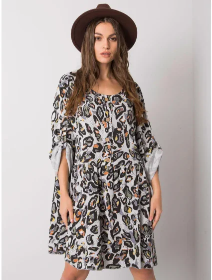 Šaty DHJ SK 21464.99 svetlo šedá