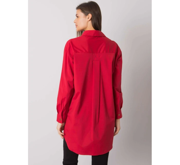 Košeľa EM KS 005.34 tmavo červená