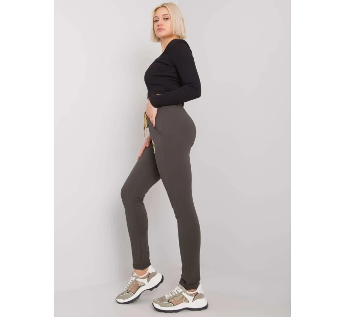 Tepláky RV DR 6685.70P tmavá khaki