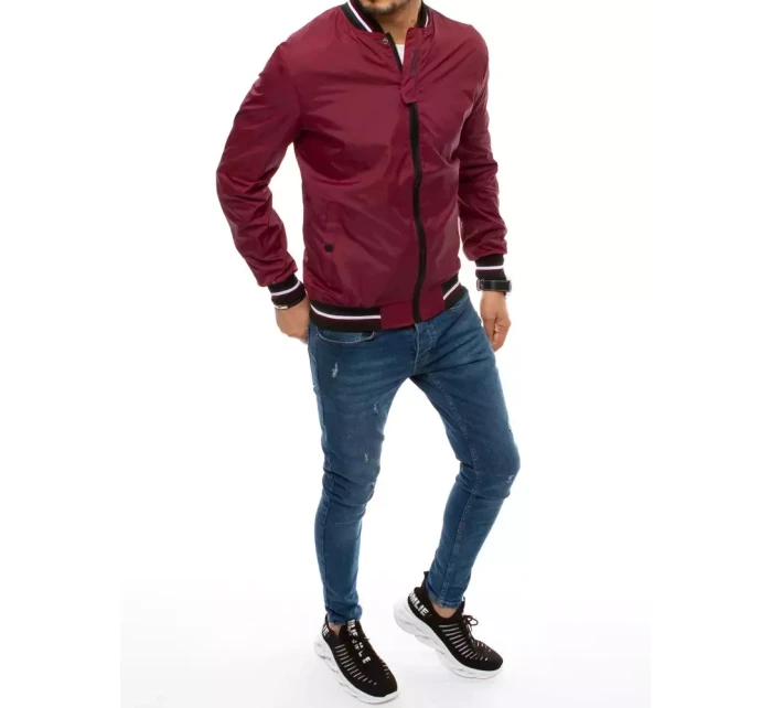 Pánská přechodná bunda bordó Dstreet model 21962868 - FashionStreet