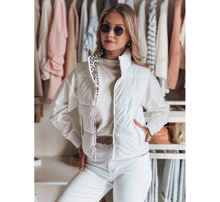 Dámská krátká oboustranná vesta bílá Dstreet model 21984356 - FashionStreet