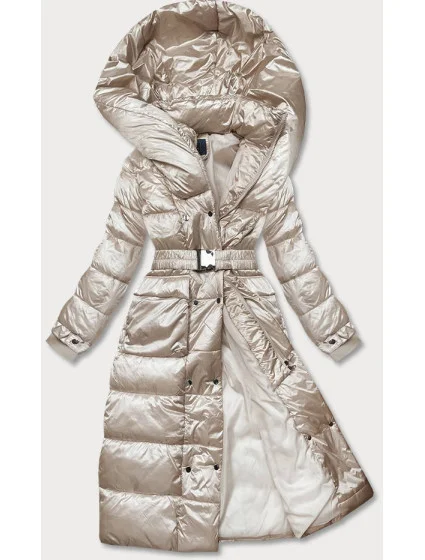 DŁUGA DAMSKA KURTKA Z BEŻOWA model 21245548 - Ann Gissy DŁUGA DAMSKA KURTKA Z BEŻOWA model 21245548 - Ann Gissy