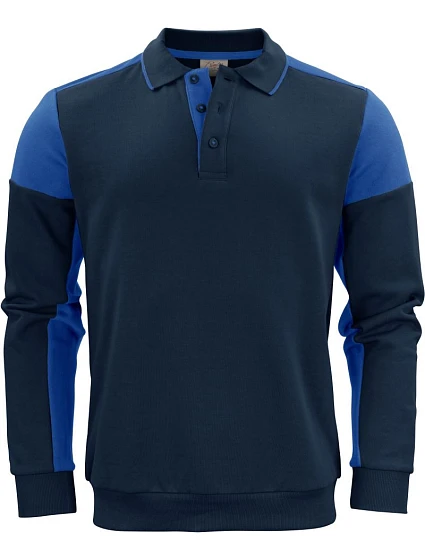 Printer Prime Polosweater Polo mikina 61.2060 námornícka modrá/kobaltová Printer Prime Polosweater Polo mikina 61.2060 námornícka modrá/kobaltová