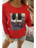 3D model 18744020 halenka se zirkony červená - K-Fashion 3D model 18744020 halenka se zirkony červená - K-Fashion