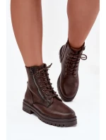 Dámské Workery Zateplené Čokoládové model 21747784 - Boto Dámské Workery Zateplené Čokoládové model 21747784 - Boto