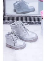 stříbrné teplé Dětské boty model 21506671 - Boto
