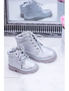stříbrné teplé Dětské boty model 21506671 - Boto