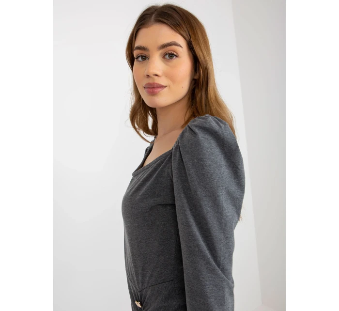 Dámske šaty EM SK HW 20 317 .08 tmavo šedá - FPrice