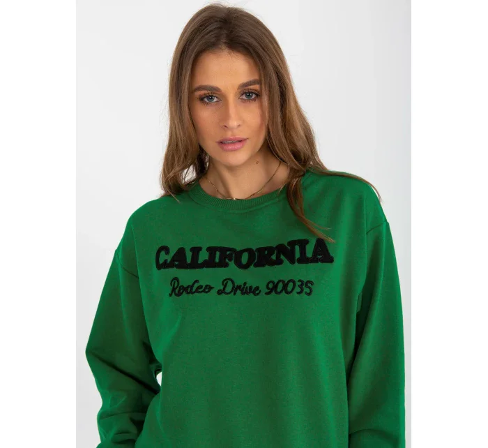 Dámska mikina MA BL 2205020 mikina.24 tmavo zelená - FPrice