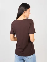 Tričko RV TS A1095.33 tmavohnedé Tričko RV TS A1095.33 tmavohnedé