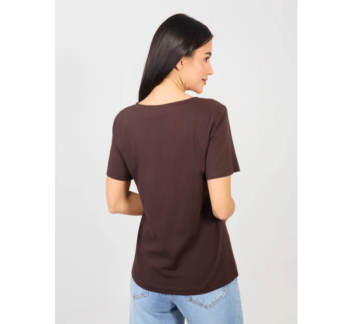 Tričko RV TS A1095.33 tmavohnedé Tričko RV TS A1095.33 tmavohnedé
