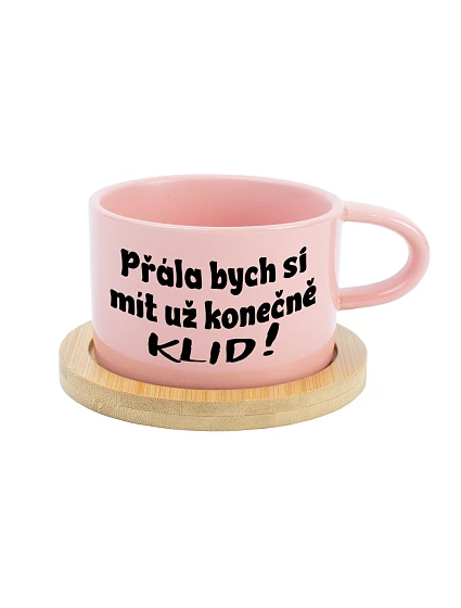 PRÁZDNINY, KTORÉ MÔŽEM KONEČNE MIEŤ! - ružový hrnček s makrónkou 200 ml