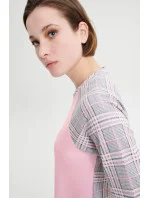 Dámska nočná košeľa s dlhým rukávom 19166 Pink - Vamp