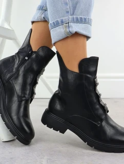 Dámská kotníková zateplená obuv W  Černá  model 21744878 - JEZZI