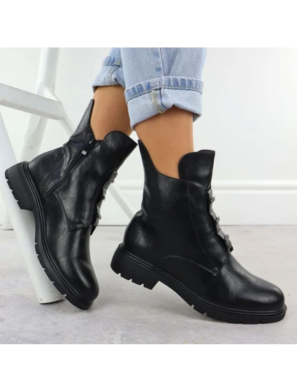 Dámska členková obuv W MR2501-4 JEZ454A Black - Jezzi