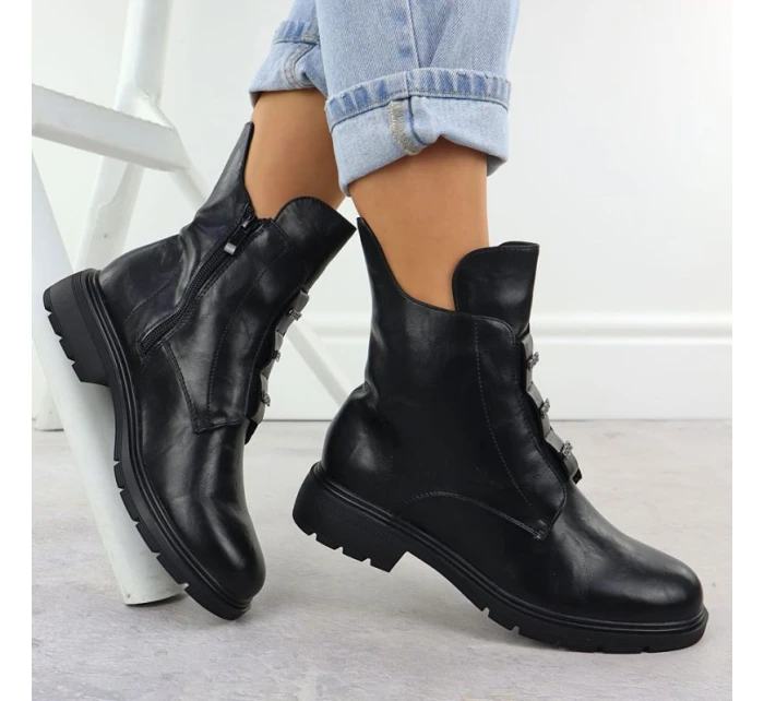 Dámska členková obuv W MR2501-4 JEZ454A Black - Jezzi