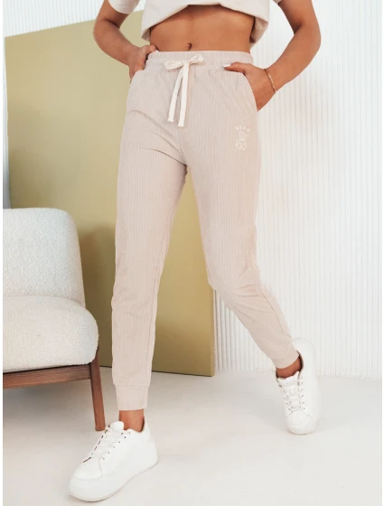 Béžové dámské tepláky Dstreet model 21975761 - FashionStreet Béžové dámské tepláky Dstreet model 21975761 - FashionStreet