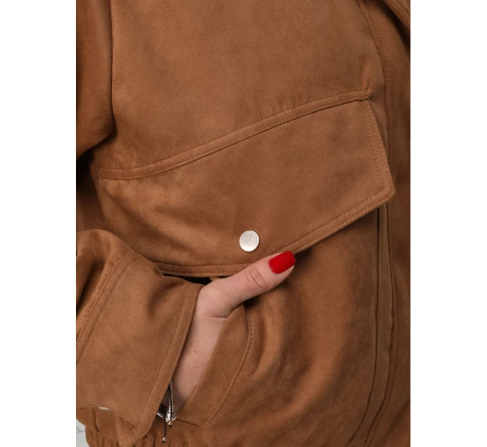 Dámska semišová bomber bunda FashionStreet TY5572