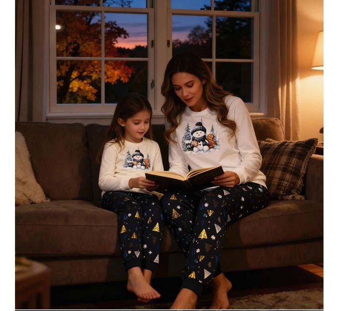 Dětské dívčí pyžamo Day Christmas 86128 model 21413669 - Cornette Dětské dívčí pyžamo Day Christmas 86128 model 21413669 - Cornette