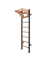 DREVENO-KOVOVÝ GYMNASTICKÝ REBRÍK NA 4 ÚCHOPY S DREVENOU TYČOU BENCHK 211B