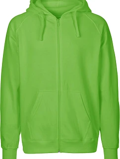 Neutral O 63301 Pánska mikina s kapucňou z bio bavlny 77.6331 lime