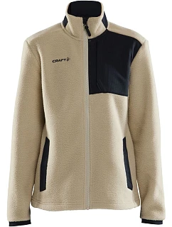 Craft Corporate ADV Pile Fleece Jacket W Dámska fleecová bunda Sherpa 81.2221 ecru/čierna
