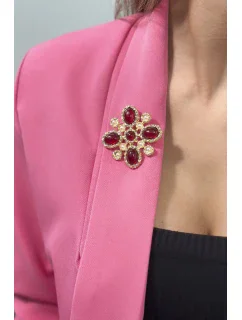 Brož model 18753467 2 červená - K-Fashion