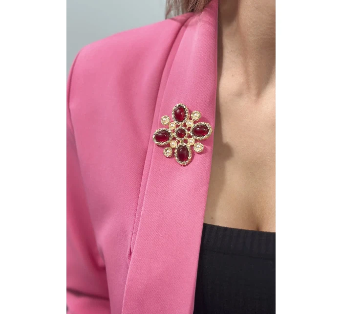 Brož model 18753467 2 červená - K-Fashion