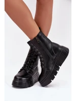 Zamszové Botky Workery Na Masivní Platformě Černé model 21707970 - VINCEZA Zamszové Botky Workery Na Masivní Platformě Černé model 21707970 - VINCEZA