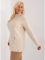 Sweter PM SW model 18949260 jasny beżowy - FPrice Sweter PM SW model 18949260 jasny beżowy - FPrice