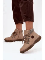 Zenaya dámske zateplené trappery - béžové Zenaya dámske zateplené trappery - béžové