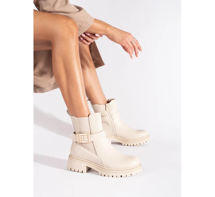 Pekné dámske členkové topánky hnedé Pekné dámske členkové topánky hnedé