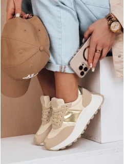 Dámské tenisky s podrážkou beige Dstreet model 21983228 - FashionStreet