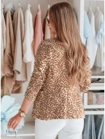 Dámska bunda do pása MARABELL beige FashionStreet PY0127