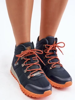 Damskie Trapery Buty Sportowe Big Star KK274215 Memory Foam System Granatowe