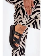 Dámské Pantofle Na Platformě S Pásky A Černé model 21687559 - Boto