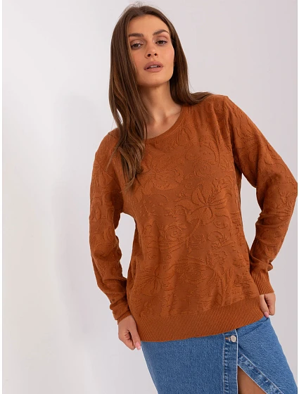 Sweter AT SW model 18884792 jasny brązowy - FPrice
