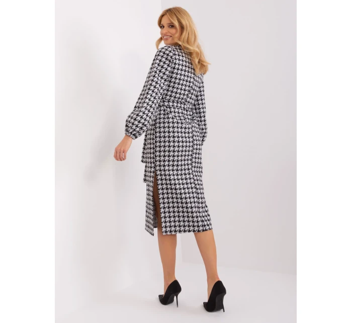 LK SK 509516 šaty.04 biela a čierna