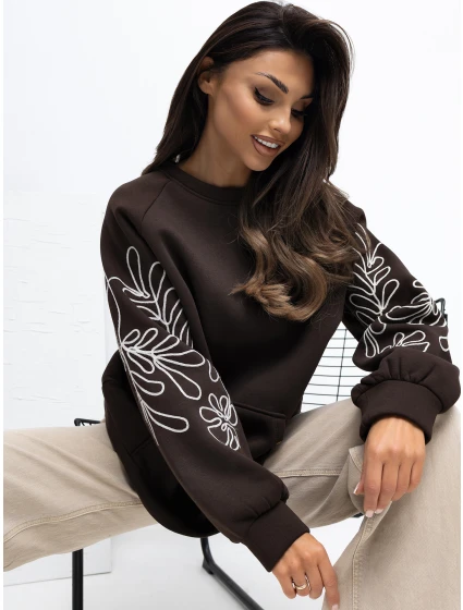 RV BL mikina A1042.25 tmavohnedá