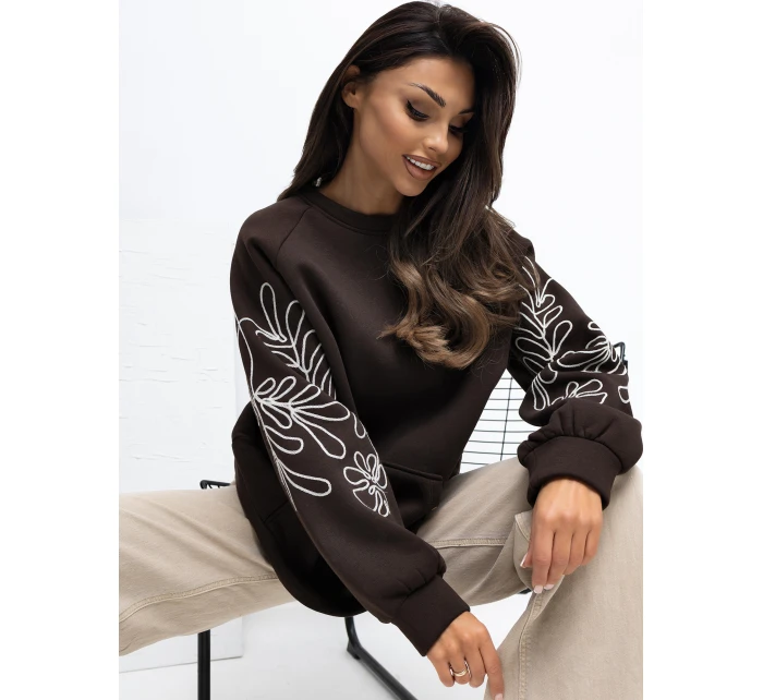 RV BL mikina A1042.25 tmavohnedá