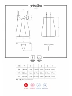 Košieľka Heartina chemise - Obsessive