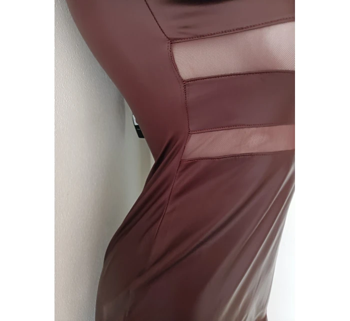 Dámské sexy šaty model 21222041 tmavě bordové - Koucla