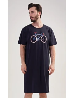 Pánska nočná košeľa s krátkym rukávom Bike