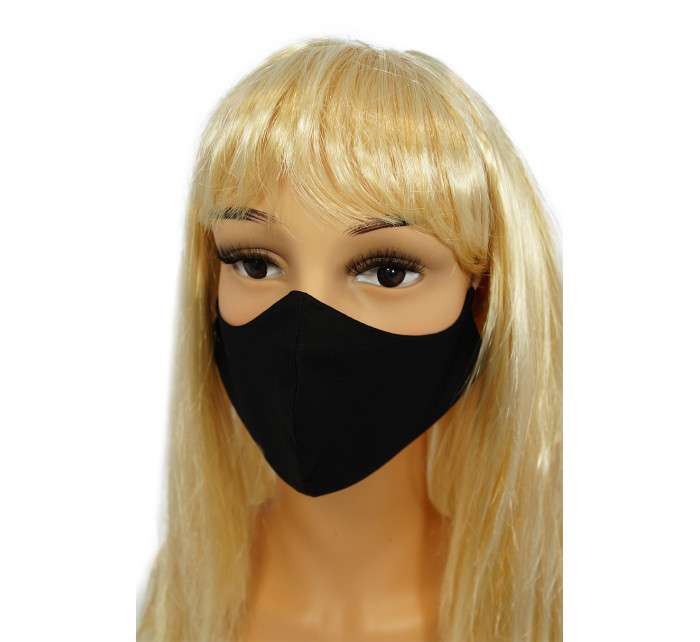Ochranné masky pre opakované použitie CV011 - Tmavo modrej šípky - bavlna 100% - 2 kusy - veľkosť L