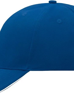 Daiber MB 24 6-panelová sendvičová čiapka 03.0024 kráľovská modrá/biela
