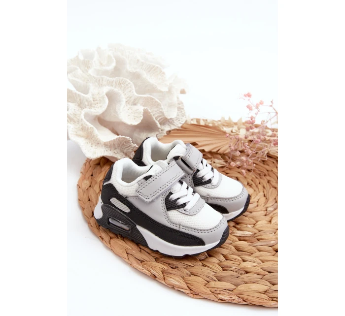 Sneakersy Dziecięce Na Rzep Szare Krissandra Sneakersy Dziecięce Na Rzep Szare Krissandra